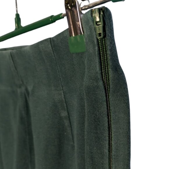 Vintage '90s Dress Barn side zipper stretch pants. Brushed cotton - Picture 2 of 4